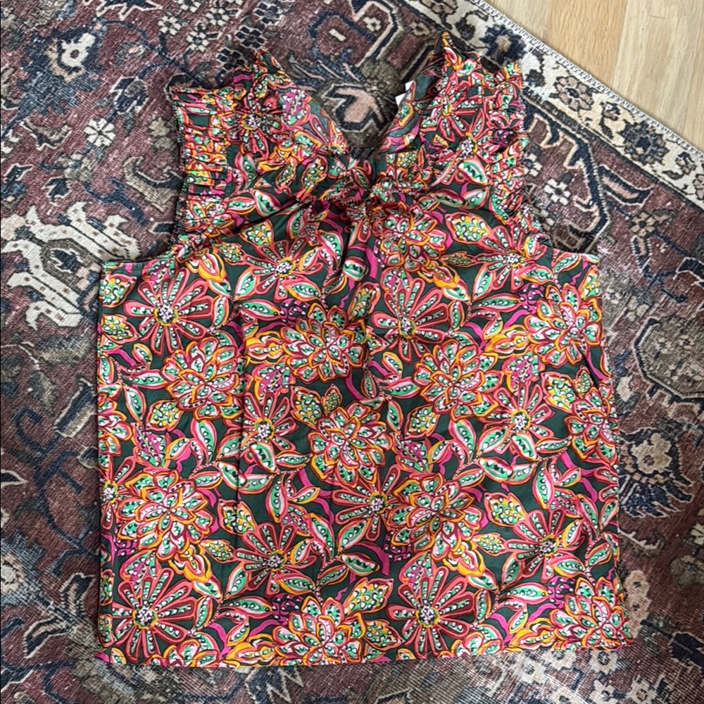 J. Crew Factory Floral Print Tank Top